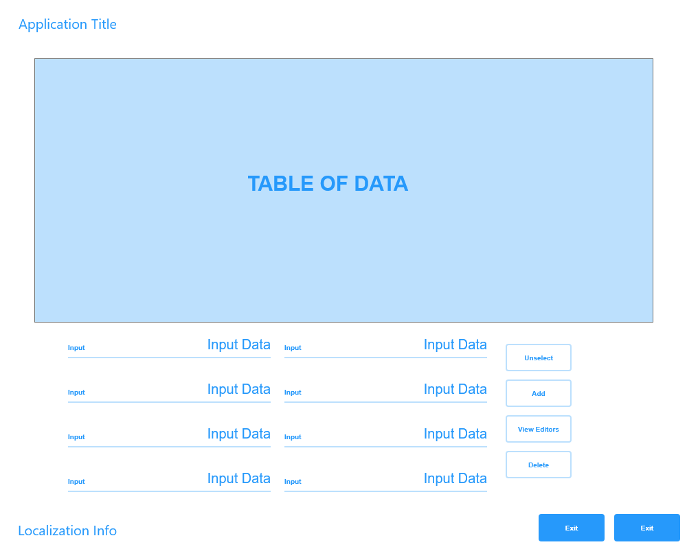 The low fidelity mockup for the appointment screen